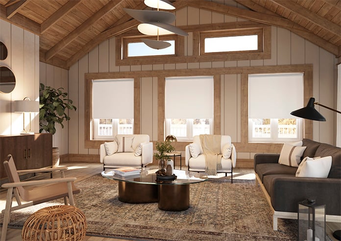 Solari (Blackout), Bright White - Motorised Roller Blind - Image 8